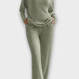 Oswinde – Gerippter Strickpullover & weite Hose Set von Amora Bern, Ansicht 6