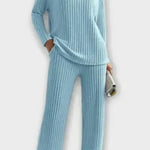 Oswinde – Gerippter Strickpullover & weite Hose Set von Amora Bern, Ansicht 7