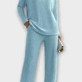 Oswinde – Gerippter Strickpullover & weite Hose Set von Amora Bern, Ansicht 7