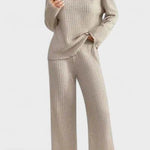Oswinde – Gerippter Strickpullover & weite Hose Set von Amora Bern