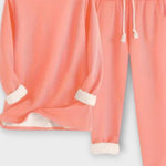 Hiltraud – Langarm-Oberteil mit Kontrastbesatz & Hose Set von Amora Bern, Ansicht 3