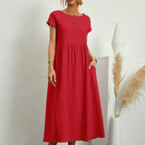Ursina™ | Midikleid aus fliessendem Stoff
