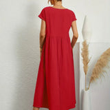 Ursina™ | Midikleid aus fliessendem Stoff