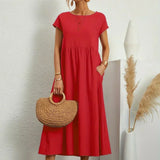 Ursina™ | Midikleid aus fliessendem Stoff