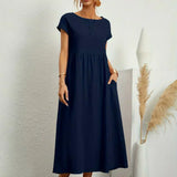 Ursina™ | Midikleid aus fliessendem Stoff