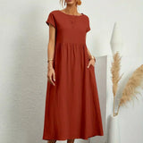 Ursina™ | Midikleid aus fliessendem Stoff