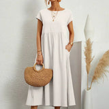 Ursina™ | Midikleid aus fliessendem Stoff