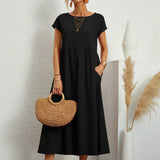 Ursina™ | Midikleid aus fliessendem Stoff