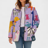 Mila – Gesteppte Jacke mit Tiermotiven von Amora Bern