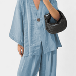 Volkhild – Lockeres Wickeloberteil & weite Hose Set von Amora Bern, Ansicht 13