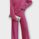 Rudhild – Gerippter Strickpullover & weite Hose Set von Amora Bern, Ansicht 3
