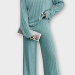 Rudhild – Gerippter Strickpullover & weite Hose Set von Amora Bern, Ansicht 4
