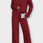 Rudhild – Gerippter Strickpullover & weite Hose Set von Amora Bern, Ansicht 5