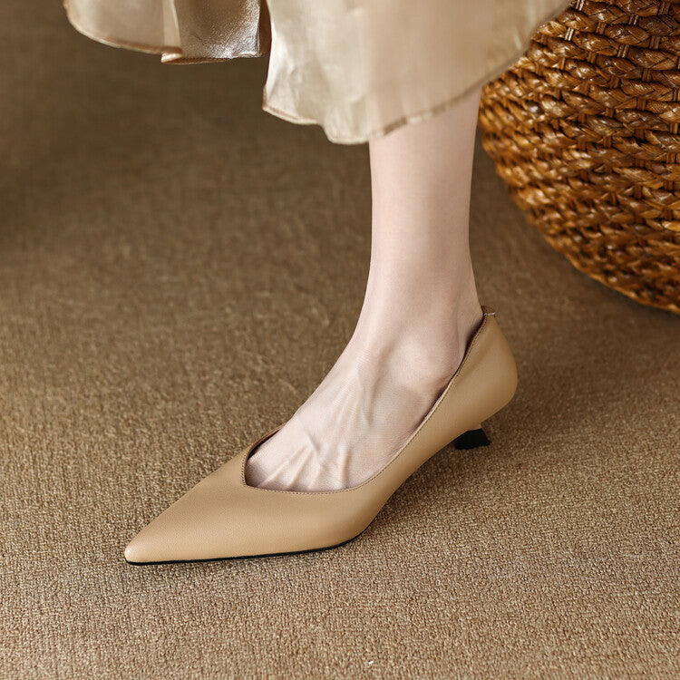 Jutta – Spitze Pumps mit niedrigem Absatz von Amora Bern, Ansicht 3