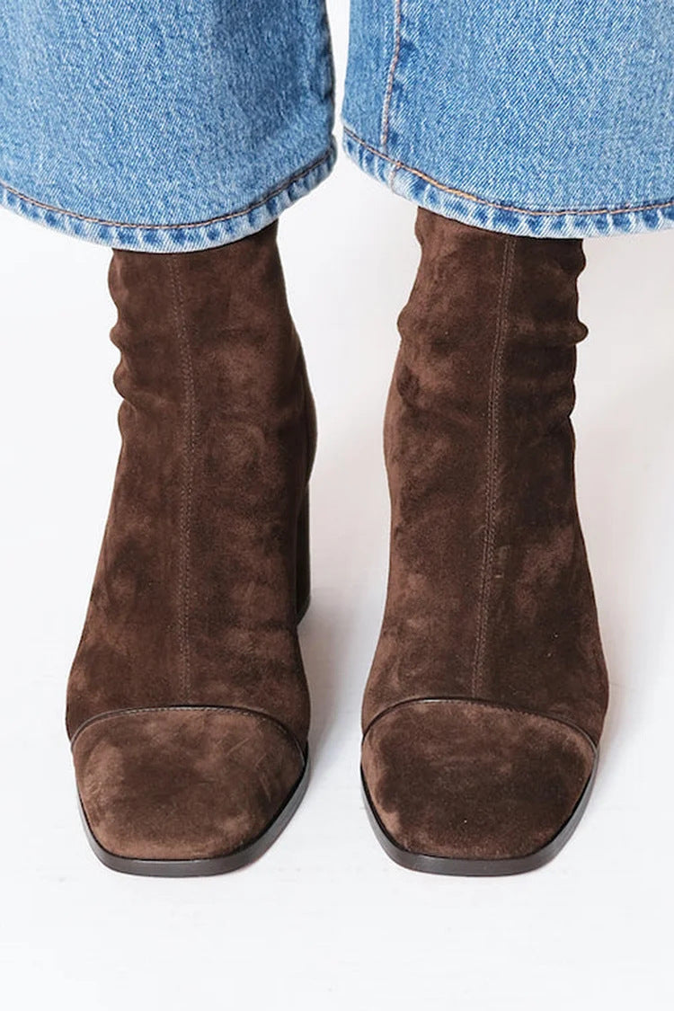 Grimburga – Wildleder-Stiefeletten mit Absatz von Amora Bern, Ansicht 6