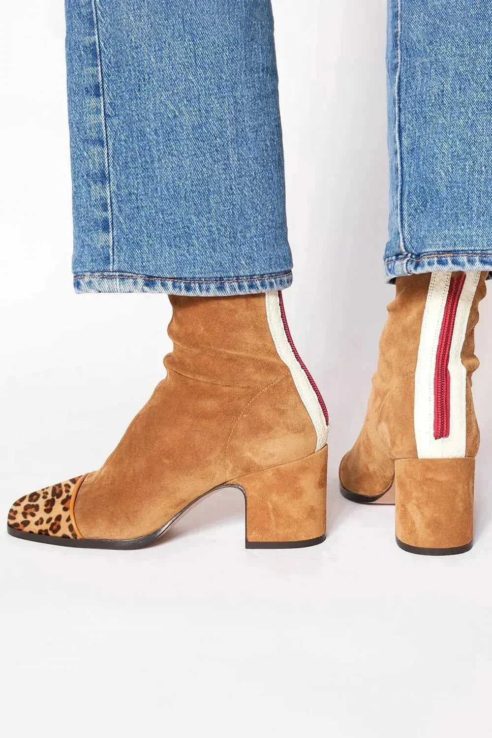 Grimburga – Wildleder-Stiefeletten mit Absatz von Amora Bern, Ansicht 13