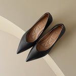 Jutta – Spitze Pumps mit niedrigem Absatz von Amora Bern, Ansicht 12