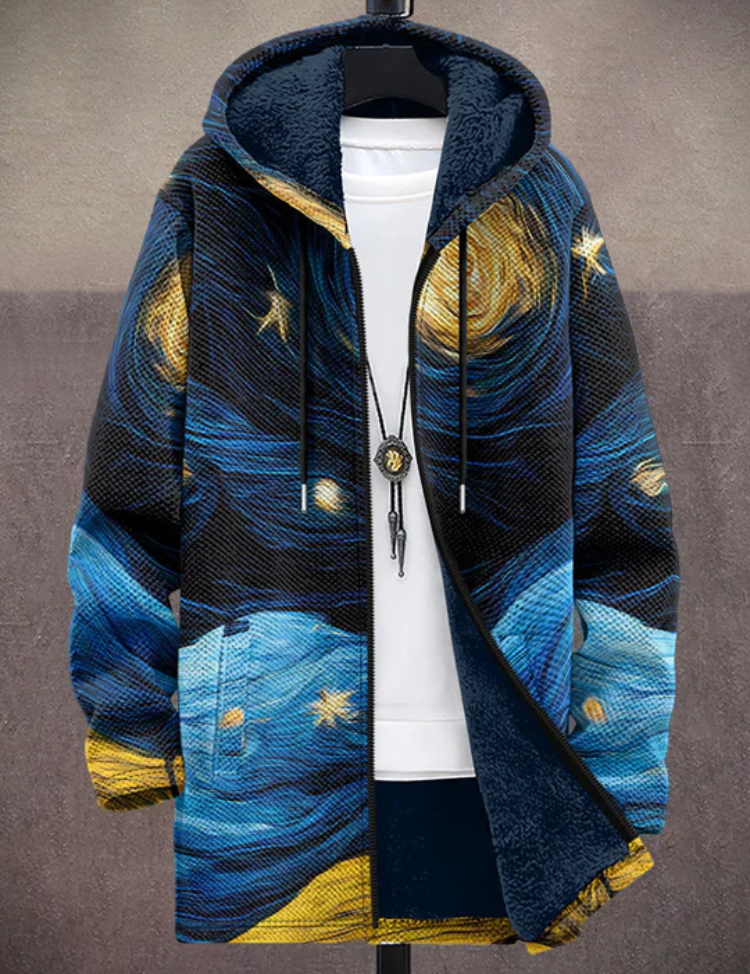 Víctor™ | Unisex-Kapuzenjacke, inspiriert von luxuriöser Kunst