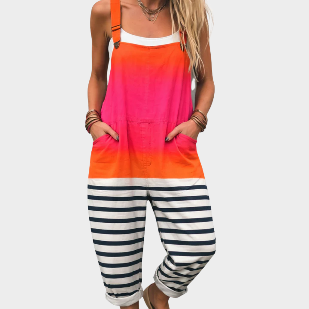 Bequeme Bequeme Bedruckte Overall, Vorderansicht