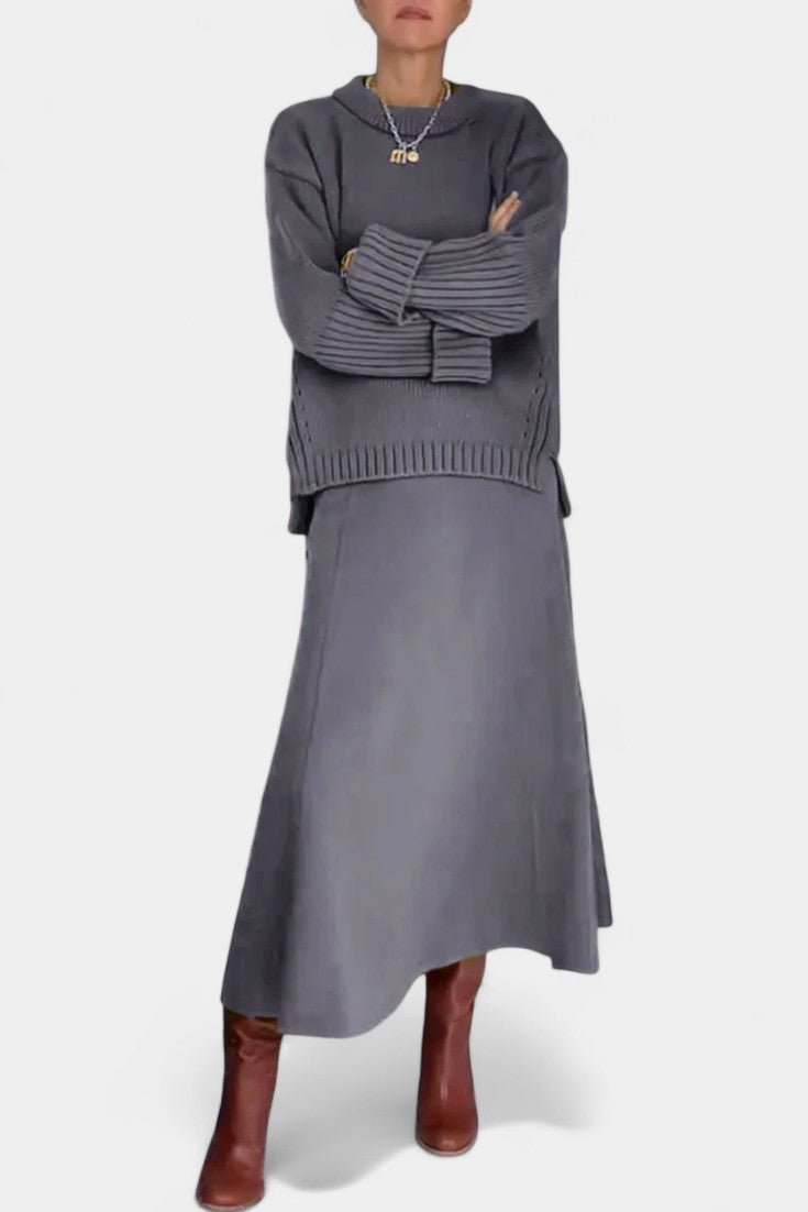Frideborg – Strickpullover & Maxirock Set von Amora Bern, Ansicht 5