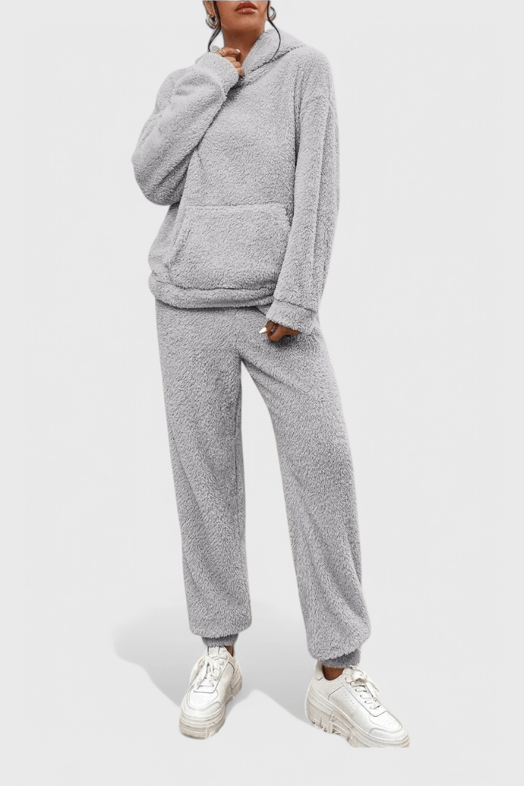 Jutgard – Teddy-Kapuzenpullover & Hose Set von Amora Bern, Ansicht 10