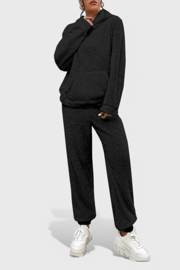 Jutgard – Teddy-Kapuzenpullover & Hose Set von Amora Bern, Ansicht 11