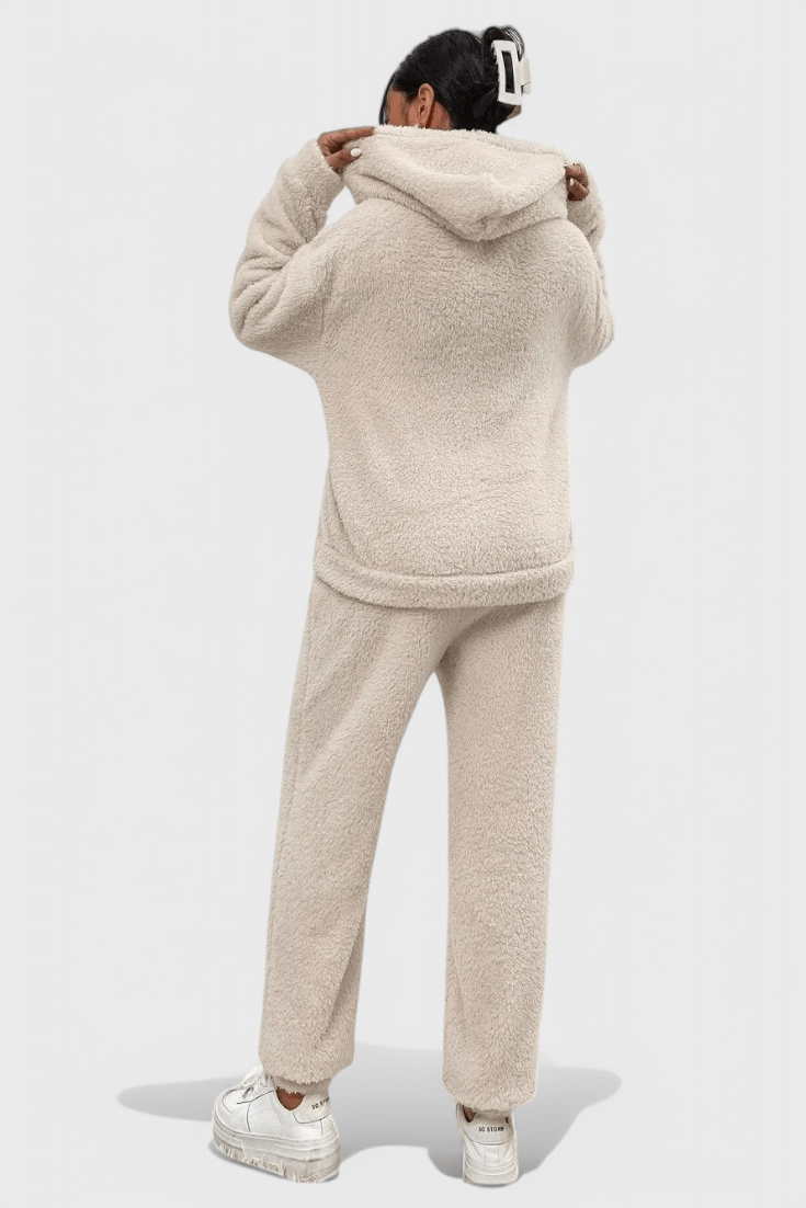 Jutgard – Teddy-Kapuzenpullover & Hose Set von Amora Bern, Ansicht 3