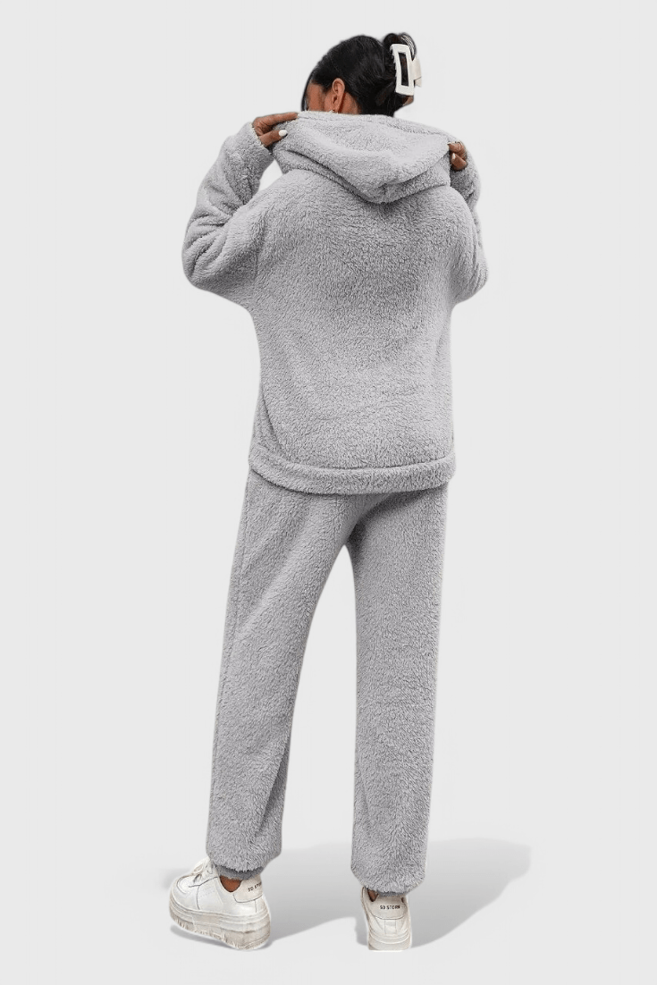 Jutgard – Teddy-Kapuzenpullover & Hose Set von Amora Bern, Ansicht 4