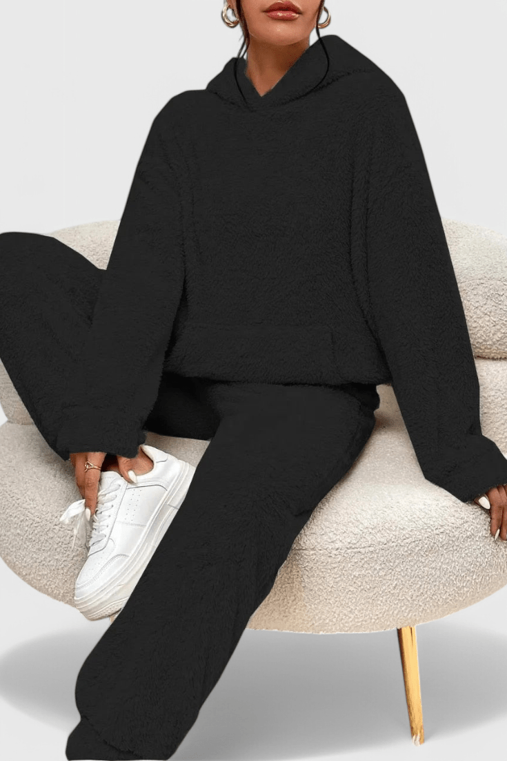 Jutgard – Teddy-Kapuzenpullover & Hose Set von Amora Bern, Ansicht 7