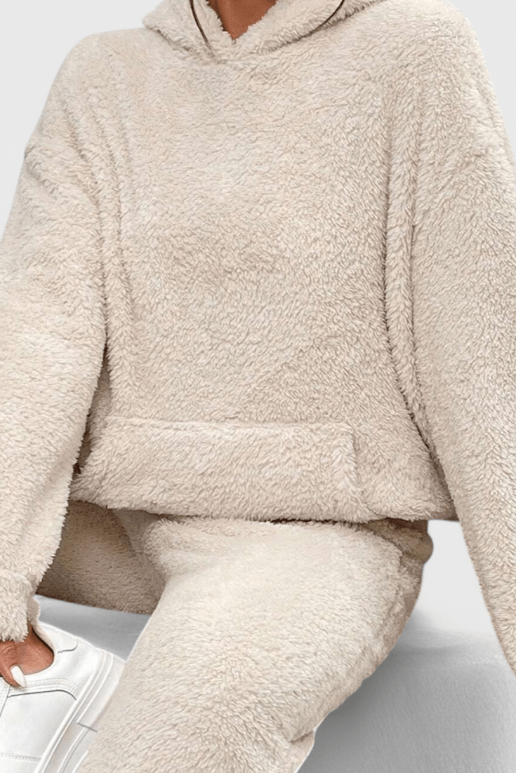 Jutgard – Teddy-Kapuzenpullover & Hose Set von Amora Bern, Ansicht 8