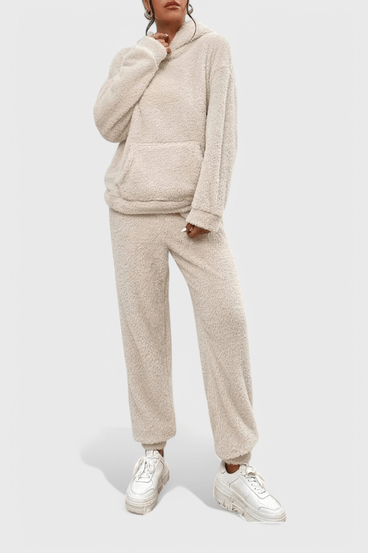 Jutgard – Teddy-Kapuzenpullover & Hose Set von Amora Bern, Ansicht 9