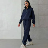 Senna - Sportliches Loungeset mit Reißverschlusskragen