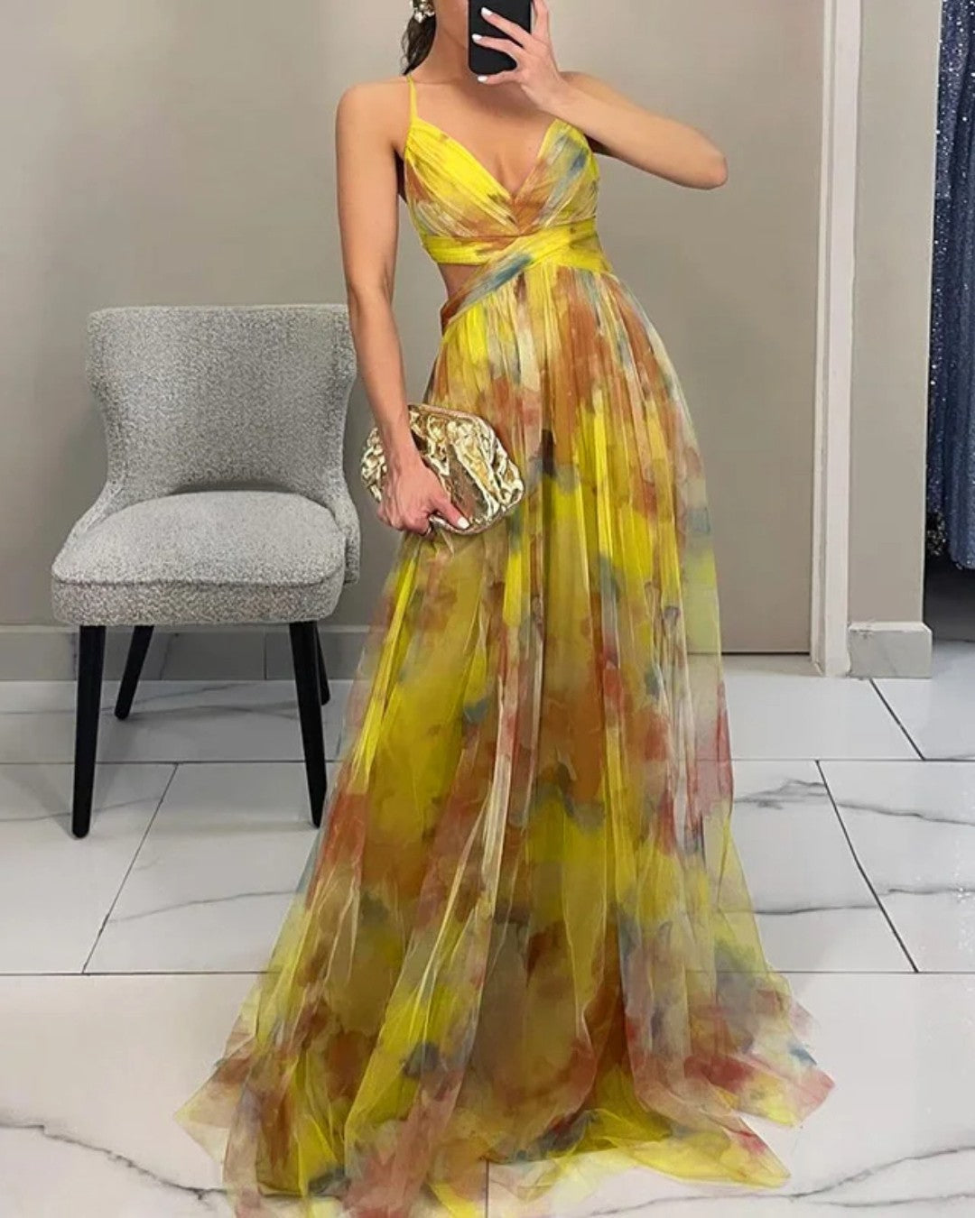 Giselle™ | Zauberhaftes Maxikleid mit Blumenprint