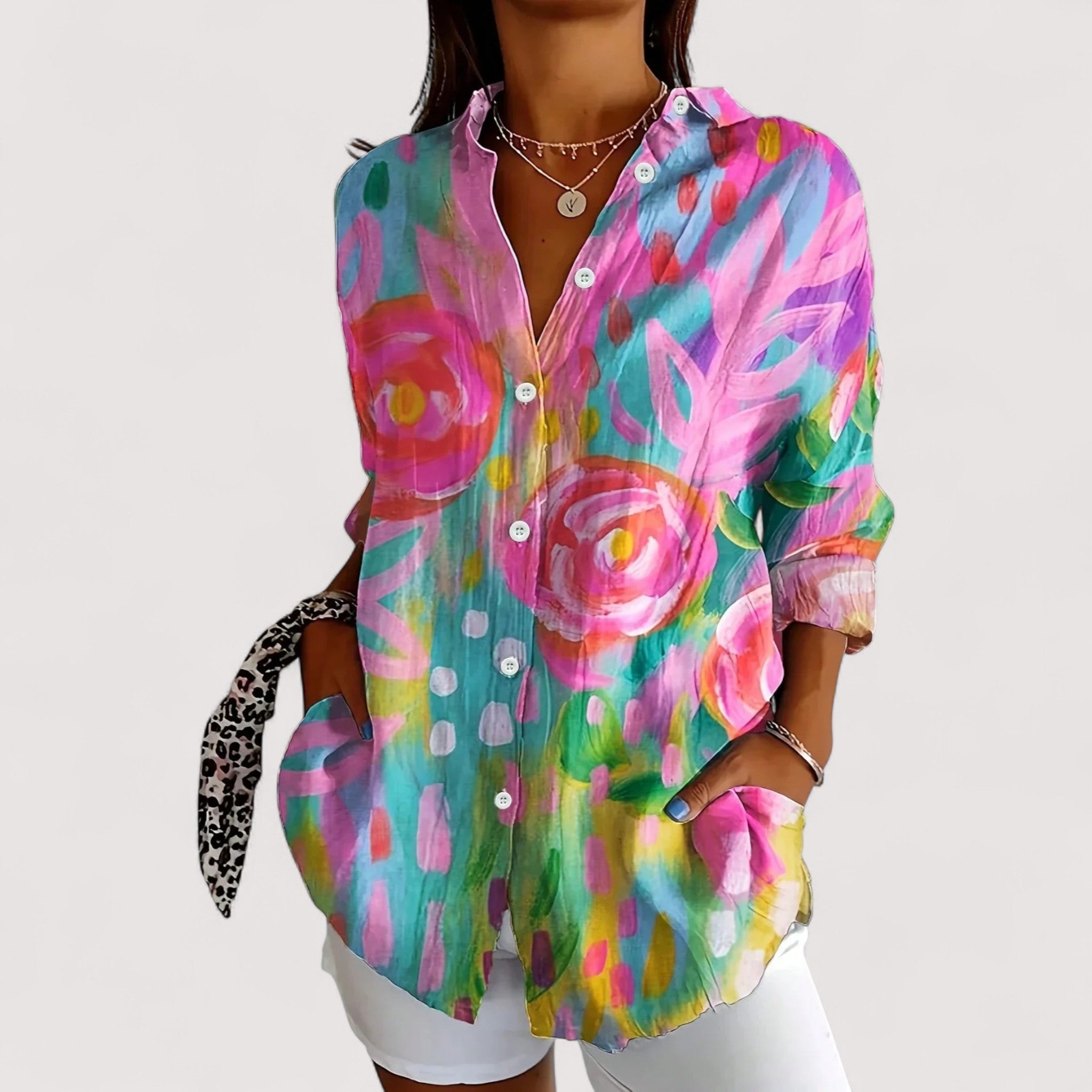 Annika™ | Bunte Bluse mit Druck