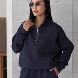 Senna - Sportliches Loungeset mit Reißverschlusskragen