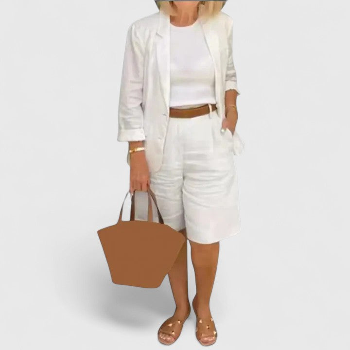 Railey Eleganter Anzug 2-teiliges Set, Nahaufnahme