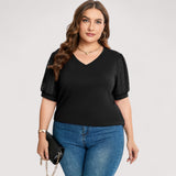 Ilse™ | Transparente Bluse mit V-Ausschnitt