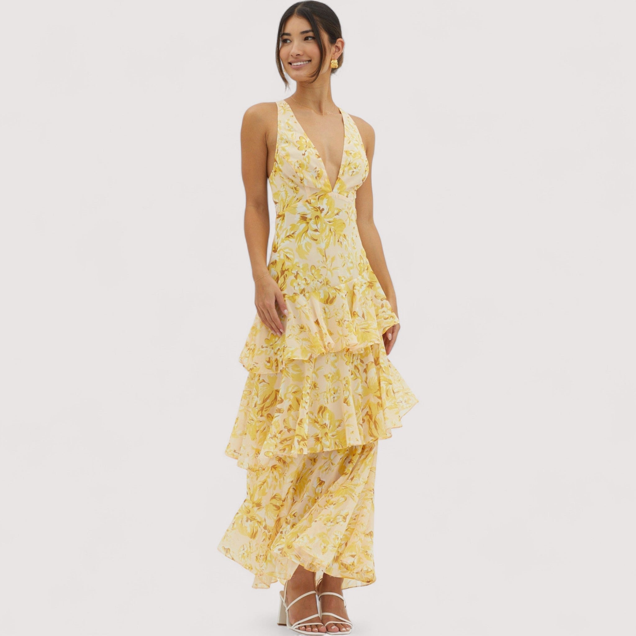 Graziella™ | Midi-Kleid mit Blumenmuster