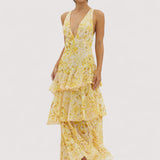 Graziella™ | Midi-Kleid mit Blumenmuster