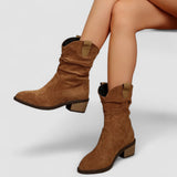 Berthegunde – Western-Stiefeletten mit gerafftem Schaft von Amora Bern