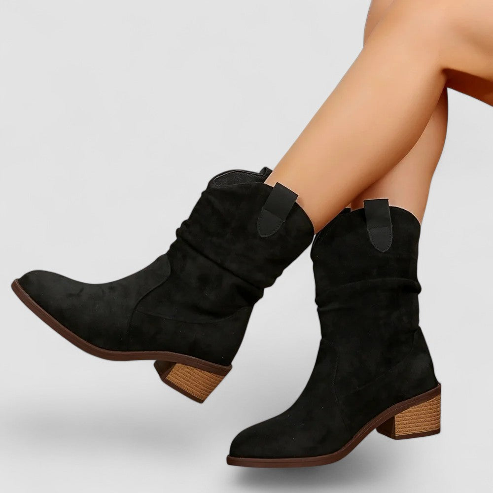 Berthegunde – Western-Stiefeletten mit gerafftem Schaft von Amora Bern, Ansicht 10