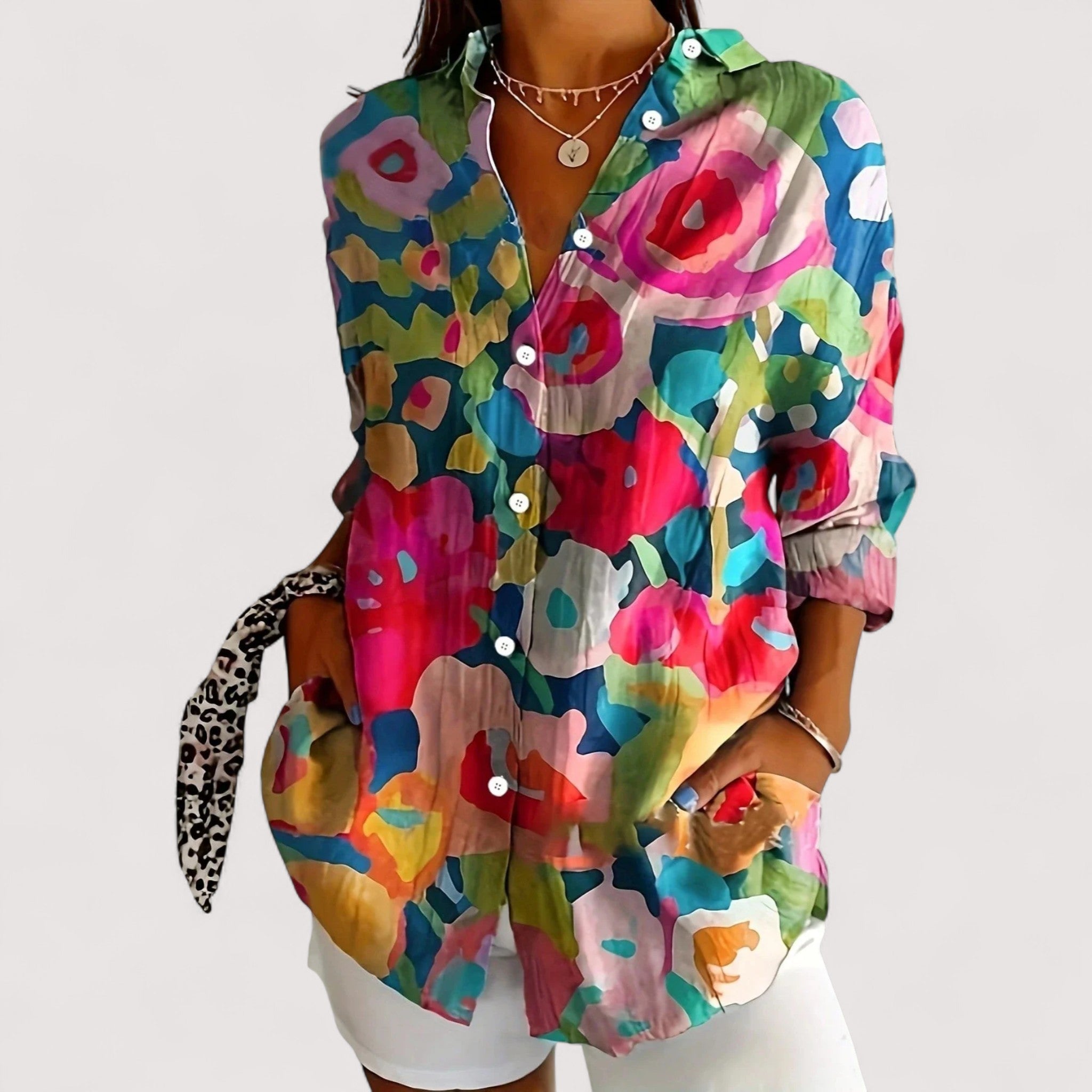 Annika™ | Bunte Bluse mit Druck