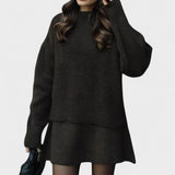 Agilinde – Longline-Strickpullover & Rock Set von Amora Bern, Ansicht 10
