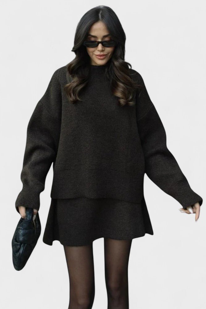 Agilinde – Longline-Strickpullover & Rock Set von Amora Bern, Ansicht 13