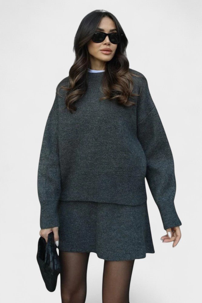 Agilinde – Longline-Strickpullover & Rock Set von Amora Bern, Ansicht 14