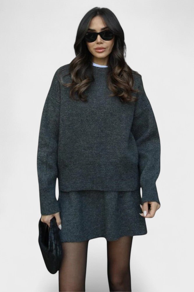 Agilinde – Longline-Strickpullover & Rock Set von Amora Bern, Ansicht 15
