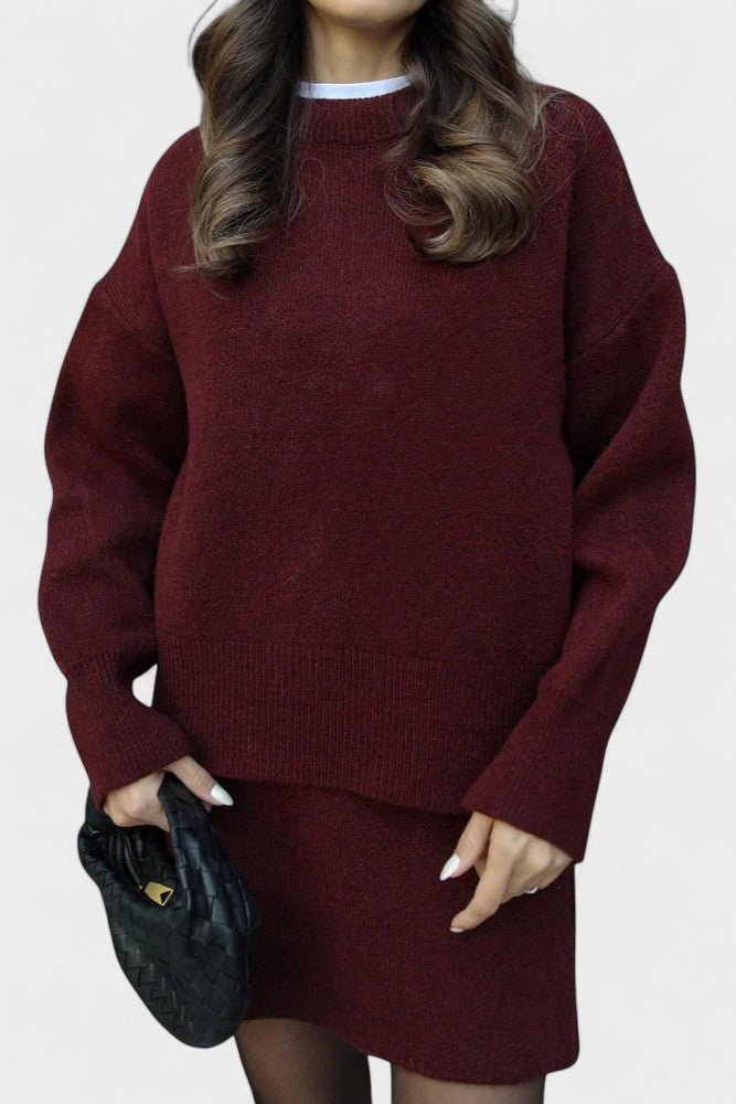 Agilinde – Longline-Strickpullover & Rock Set von Amora Bern, Ansicht 4