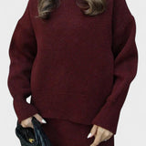 Agilinde – Longline-Strickpullover & Rock Set von Amora Bern, Ansicht 4