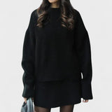 Agilinde – Longline-Strickpullover & Rock Set von Amora Bern, Ansicht 5