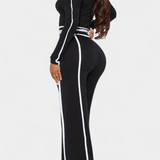 Frohmut – Oberteil mit Kontraststreifen & weite Hose Set von Amora Bern, Ansicht 6